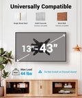 Next Level Full Motion TV Wall Bracket Slick Swivel Tilt Extend Arm For 13 To 43 Inch Echo Show displayed on a stylish wall.