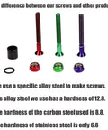 Purple Skateboard Hardware Kit With 8 Bolts And 8 Nuts For Longboard And Cruiser Mounting Screws In Ultra Strong Alloy display