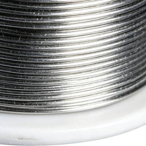 Close-up of Go To Pro Grade Solder Wire With Fine Diameter Soft Melting for compact electronics on white spool.