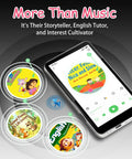 Kids MP3 Player With Bluetooth And WiFi Android 9.0 144GB Four Inch Touch Screen showing educational apps