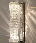 Crystal LED Wall Sconce Light For Living Room And Bedroom Modern Glass Wall Mount Fixture Luxury Interior Wall Lamp For Hallways Bathrooms And Dining Areas 60W Max Voltage 110 To 240V Elegant Ambient Lighting