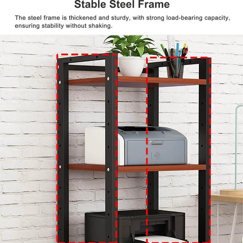 7 Tier Heavy Duty Audio Video Rack With Swivel Casters 47 Inch Wide Steel Media Shelf For Badass HiFi Amplifier Subwoofer Game Console Turntable Rack Or Home Entertainment