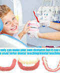 DIY Denture Repair Kit For Fake Teeth 35 Piece Set With dental teaching demonstration for kids
