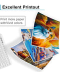 Printed images showing artwork with vivid colors, demonstrating the quality output of the 61XL Ink Cartridge Replacement Black And Color All In One Pack