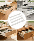 Beefy Cold Rolled Steel Drawer Slide Kit 25 Cm used in various cabinet types in kitchen and home office settings.