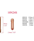 Stubby Gas Lens Collet Body Kit For TIG Weld Torches 17 And 26 Series 3/32 inch copper collet dimensions