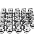 12x1.5 Lug Nuts 20 Pack Chrome Closed End Mag Style With Washer Thirteen Sixteenth Inch Hex Beefy High Strength Steel Bolt On Replacement