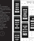 Coil Bound Small Desk Calendar 2026 2028 Black 24 Months July 2026 to June 2028 Inspirational Quotes Monthly Planner