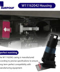 Refrigerator Filter Housing Replacement For Whirlpool Kenmore And Maytag This Compatible W10899414 Part Replaces 4815993 AP6284618 PS12347902 EAP12347902 And Works With W11162042 Models No Fuss Easy Install Leak Free Fit Durable Plastic Construction, black plastic housing installed in refrigerator