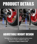 Front and Rear Motorcycle Wheel Lift Stand For Trail And Street Bikes Ultra Portable Aluminum Iron Frame adjustable height