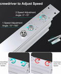 Concealed Door Closer With Automatic Hydraulic Soft Close Damper And Hold Open For Doors Weighing 99 To 187 Lbs speed adjustment