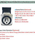 90 Degree Helical Planetary Reducer Gearbox For 1KW To 7.5KW Servo And Stepper Motors Nema42 Nema52 Black Beefy Torque Reduction With 35 To 1 Speed Ratio For CNC Robotic DIY Projects, front view
