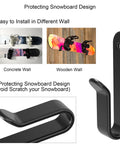 4 Pack Snowboard Wall Mount Clips Dope Display Rack For Room And Garage Rubber Dipped Clips That Won't Scratch Your Board
