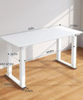 Massive 63 X 28 Electric Standing Desk Built With A Badass Four Leg Frame Smooth Motorized Height Adjustment dimensions in bright room.