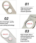 Multi Function Bottom Bracket Wrench Pro Grade Tool with 39 40.5 44mm outer diameter detail image