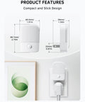 Two Pack Plug In Night Light With Dusk To Dawn Sensor Auto On Off 3000K Soft Warm Glow 30 And 60LM Adjustable Brightness Easy On The Eyes For Kids Hallways Bedrooms Bathrooms And Kitchens