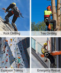 Climbers using Foot Ascender Loop For Tree Climbing And Arborist Gear Lightweight 224 Grams With 22 KN Break Test Stainless Steel Buckle