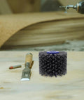 Wood Furniture Polishing Buffing Wheel 60 Grit Nylon Fiber Abrasive Drawing Wheel for Wood Doors Restoration Rotary Tool Accessories