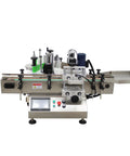 Slick Automatic Desktop Conveyor Bottle Labeler Workhorse High Speed Round Container Labeling Machine With Smooth Half Circle Application And Knockout Speed For Beverages Cosmetics And Food Retail 110V