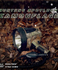RealTree Xtra Camouflage 12 Volt 1500 Lumen Spotlight for Hunting and Boating with leaves background