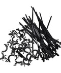 45 Piece Zip Tie And Wire Harness Clip Kit Tames Tangled Wiring Like A Boss With Heavy Duty Push Mount Nylon Fasteners For Auto Truck Engine Bay Routing Setup Black Heat Resistant Indoor Outdoor Gear including black zip ties and clips.