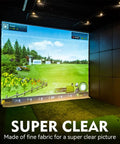 7mm Thickened Ultra Clear Golf Impact Screen With 32 Grommets 8 Foot By 8 Foot For Indoor Outdoor And Garage Swing Training