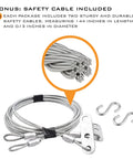 Beefy Heavy Duty Double Looped Garage Door Extension Springs For 7ft High Doors 160 LB Brown With Black Coated Finish No Lubrication Needed Rugged Replacement safety cables