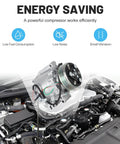 Kickin Cold Air AC Compressor With Clutch Assembly For Honda Civic Acura Ilx installation view in engine bay showing wiring and pulley.