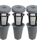 Keurig Compatible Reusable Coffee Filters 3 Pack For K60 And K65 Series, Brew Coffee Or Tea, Gray Replacement Filters
