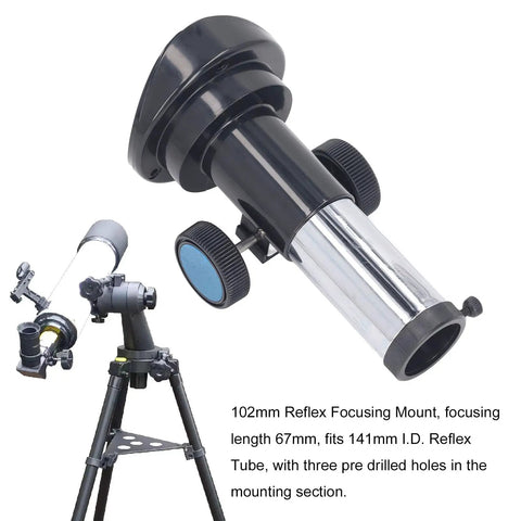 102mm Reflector Focusing Seat For 1.25 Inch Eyepieces, Precision Micro Focuser Gear Mount, Astronomical Telescope Focuser