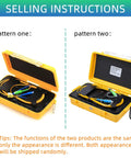 OTDR Launch Cable Box For Fiber Optic Testing with open case showing SC UPC to SC APC connectors inside.