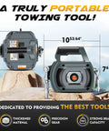 360 Degree Rotating Handheld Drill Winch 1500 Lb Capacity With 40 Ft Synthetic Rope Portable Electric Hoist measurements and features.