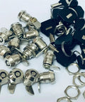 Drawer Tubular Cam Lock For Home Security With Nickel Plated Cylinder Lock For Cabinet Drawer Mailbox And Door Includes 2 Keys MS102 1Pc