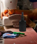 Phenofice Black Glue Dispensing Bottles 50 Ml Hdpe Precision Nozzle Set Dye Storage used in sewing project close-up.