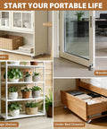 1.5 Inch Small Caster Wheels Two Pack on furniture, storage shelves, wooden gate, under-bed drawers for portability.