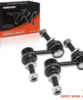 Front Sway Bar Links Stabilizer Kit For Subaru Beefs Up Your Ride With Tight Handling On Outback 2010 2014 Forester 2014 2018 XV Crosstrek 2013 2015 Tribeca 2008 2014 WRX WRX STI, shown with box packaging.