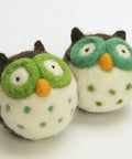 Owl Needle Felting Kit For Beginners With Wool Roving Needles And Step By Step Photo Guide To Create Adorable Owls in colorful design