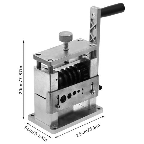 Manual Cable Wire Stripping Machine For 3.4 To 17mm Copper Wires With 6 Channels And 5 Blades Dual Use Pro Grade Strip Tool