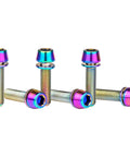 rainbow titanium bike stem bolts with washers M5x18mm