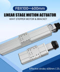 Beefy, Pro Grade CNC Linear Actuator Kit With Fully Enclosed Aluminum Stage, 600mm Travel, Double Linear Slide Rails For X Y Z Axis Machining