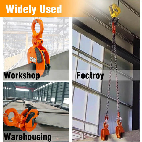 Tough As Nails 1760 Lb Vertical Plate Clamp Grips Up To 0.6 Inches Of Sheet Metal Heavy Duty Flex Ring Steel Hoist That Makes Rough Site Work Flow Like Butter