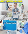 Heavy Duty 20 Pack Plastic Drop Cloths Waterproof Painting Covers Dust Proof And Rust Resistant Tarp 9x12 Feet protecting furniture
