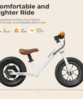 Electric Balance Bike for Kids Ages 3 to 5, 150W Motor, 3 Safe Speed Modes 4MPH 8MPH 11MPH, Easy Start System, Kid Friendly Ride On with Knee, Wrist and Elbow Pads, Perfect Toddler Starter Bike, white frame, 16-inch tires