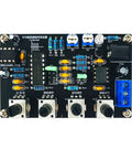 DIY ICL8038 Signal Generator Kit With FR4 PCB, Adjustable 5Hz-400kHz Frequency, Multiple Waveforms displayed on black PCB