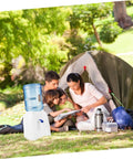Family camping with Desk Water Dispenser For Home And Office A Dope Mini Jug Water Cooler With Cold Faucet Ideal For Bottled and Mineral Water.