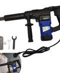 Electric Needle Gun Scaler for Rust Removal, 110V Industrial Grade Pneumatic Tool, 1100W High Power Needle Gun With Pistol Grip displayed with accessories