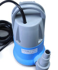 0.5 HP Submersible Clean Water Sump Pump With Auto On Off No Float Switch Needed Hands Free Water Removal 1800 GPH 26 Foot Head Thermal Protector Portable Handle Ideal For Basement Drains Rainwater And General Water Transfer