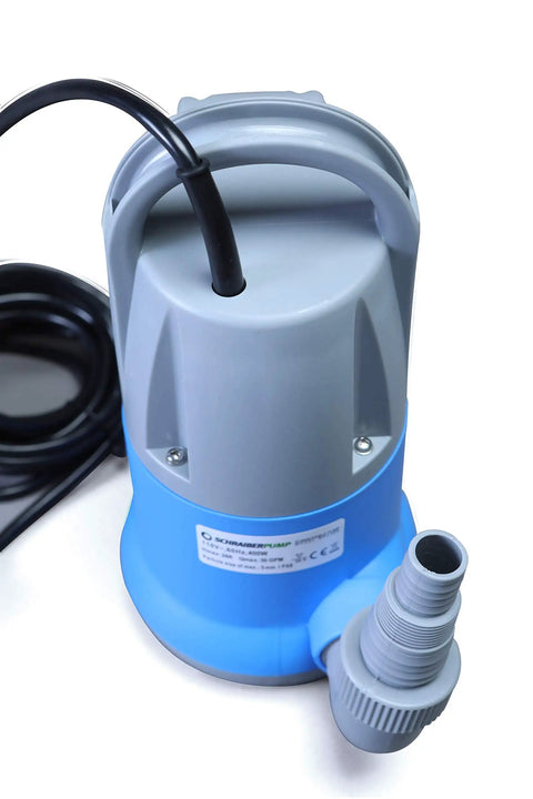 0.5 HP Submersible Clean Water Sump Pump With Auto On Off No Float Switch Needed Hands Free Water Removal 1800 GPH 26 Foot Head Thermal Protector Portable Handle Ideal For Basement Drains Rainwater And General Water Transfer
