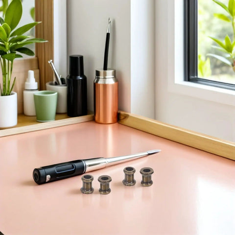 Legit 4 Pack Heavy Duty Gold Metal Lamp Pipe Coupler Adapter Connects Fixture Threads Perfectly For Your Next Sick DIY Lighting Projects With Heat Resistant Zinc Alloy Build Holds Tough So You Can Skip The Tools Get It Done Right No Sweat. 4 gold zinc alloy couplers on desk