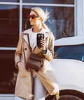 Person holding Camera Lens Coffee Mug Travel Cup Stainless Steel Lens Mug Thermos With Lid And Spoon Two Lids Leakproof Design